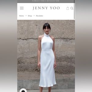 Jenny Yoo Nicolette white dress! Worn once, size 4. Great rehearsal or wedding